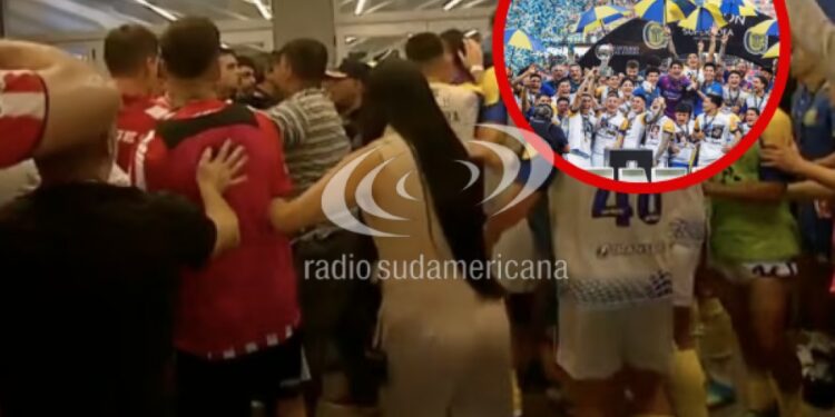 SUPERCOPA INTERNACIONAL : Escándalo y pelea en el túnel entre Rosario Central y Estudiantes