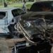 BARRIO ALDANA: Impresionante choque entre un auto y una camioneta en la zona del Parque Mitre