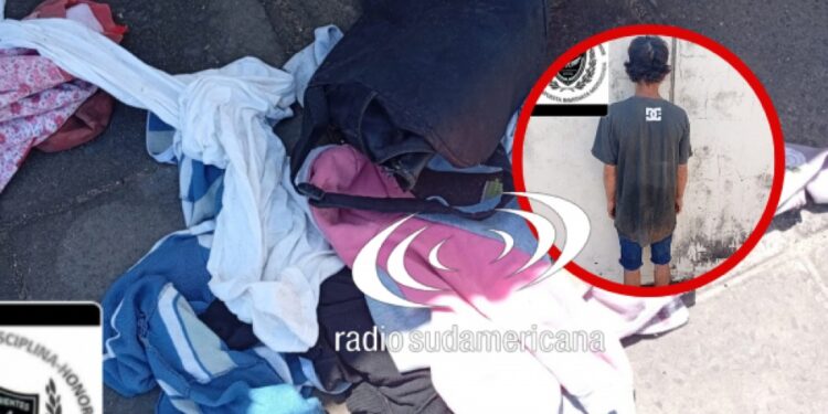 CORRIENTES CAPITAL: Lo atraparon cuando andaba robando ropas: tiene antecedentes