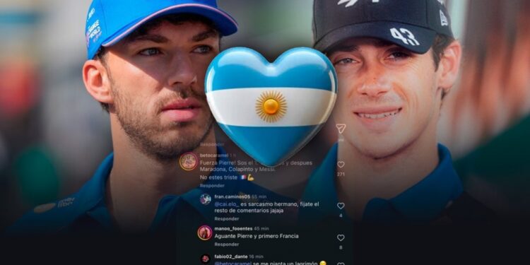 EN REDES: Tras el reto de Briatore, Argentina «ama» a Gasly: «¿De qué planeta viniste, croissant cósmico?»