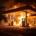EN SANTO TOMÉ: Feroz incendio en una estación de servicio obligó a cortar la Ruta 14