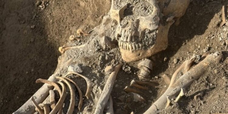 Hallaron los restos de una madre abrazando a su pequeño hijo en la excavación de un cementerio medieval