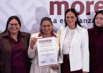 Ana Lilia Rivera Rivera y Elí César Cervantes van como coordinadores de Morena en Tlaxcala y SLP