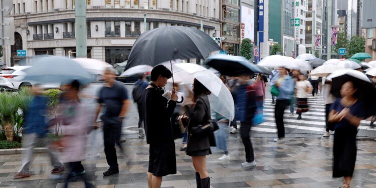 Nunca visto en la historia: Tokio lleva 34 días consecutivos de lluvia