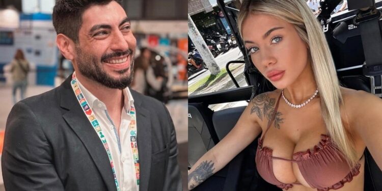Facundo Moyano fue imputado por desobediencia en la causa del escándalo de su novia corriendo semidesnuda por Belgrano