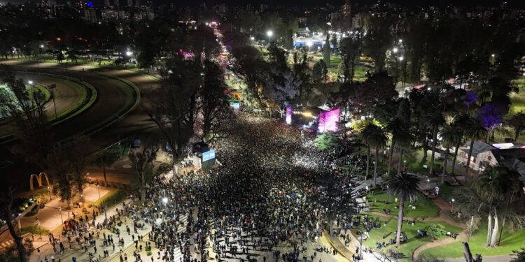 Una multitud recibió la primavera en los Fan Fest de los Juegos Suramericanos