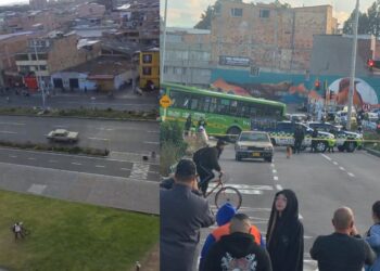 Vehículo abandonado provocó caos en Suba, Bogotá: grupo antiexplosivos estuvo en la zona