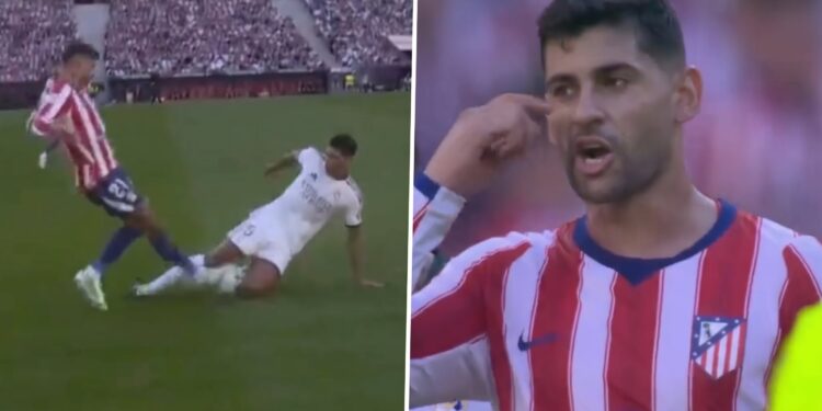 El fuerte cruce entre Cuti Romero y Bellingham en el clásico de Madrid y la acción que pudo ser expulsión: “Sos un llorón”