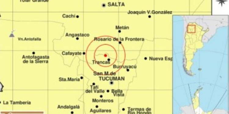 Un temblor de magnitud 5 generó preocupación en la madrugada de Tucumán