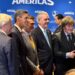Milei participó de la reunión del «Escudo de las Américas» y tuvo un nuevo cara a cara con Trump
