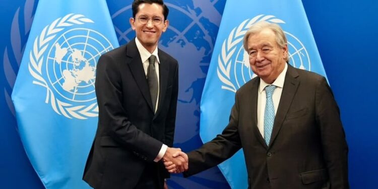 Roberto Velasco concluye participación en la Asamblea de la ONU tras encuentro con Guterres: coinciden en retos a nivel internacional