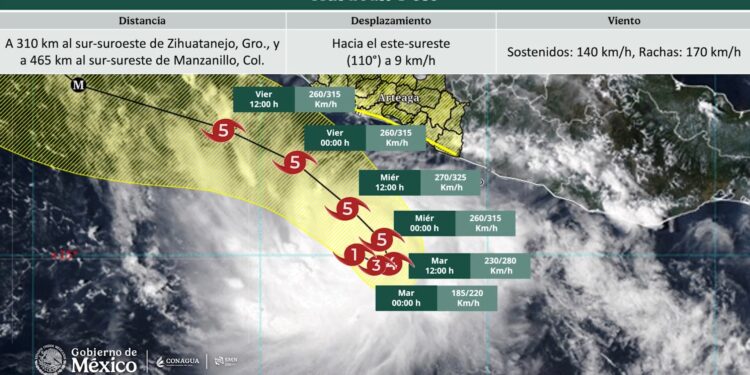 EN VIVO Clima CDMX y resto de México hoy lunes 21 de septiembre: huracán Polo podría alcanzar categoría 5
