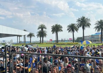 Una multitud espera por Boca en Rosario, la ciudad donde nació el ciclo Arruabarrena