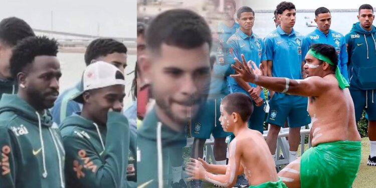 La polémica reacción de los jugadores de Brasil ante un ritual aborigen en Australia