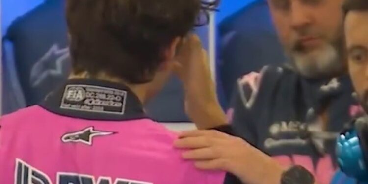 Video: el gesto de Colapinto con su equipo tras su error