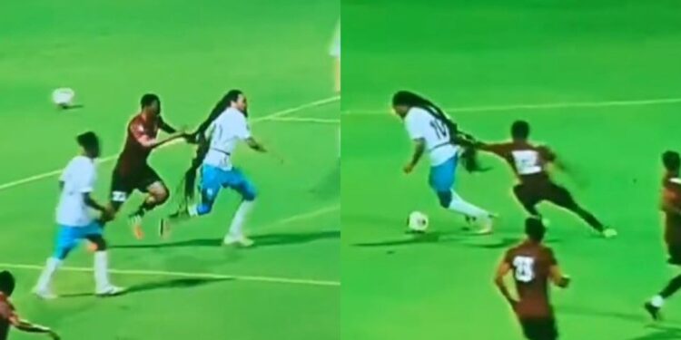Juega con el pelo hasta por las rodillas e hizo expulsar a dos rivales que se lo tironearon