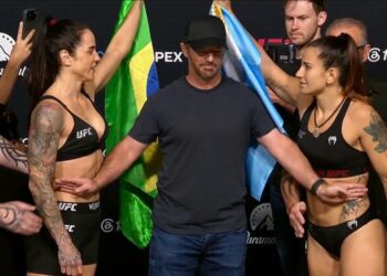 El picantísimo cara a cara entre Ailín Pérez y Dumont: la brasileña le tiró preservativos y dólares a la argentina antes de la pelea por UFC