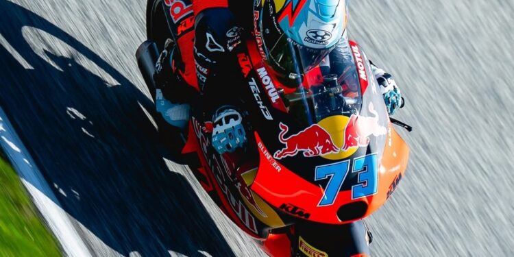 Tras un arranque difícil en Austria: cómo les fue en la qualy de Moto3 a Perrone y Morelli