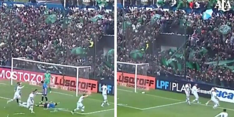 Video: la impresionante avalancha de la hinchada de Chicago en el gol a Almagro