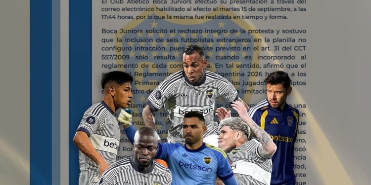 Así fue el descargo que presentó Boca para defenderse de los seis extranjeros ante Vélez