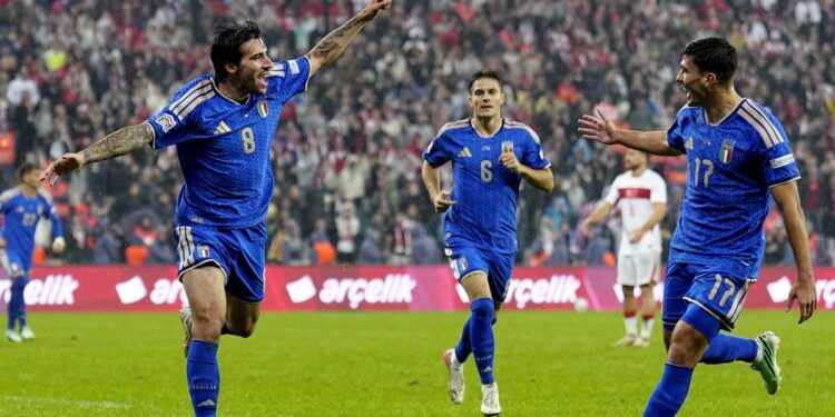 Se despertó Italia: le ganó 4-1 a Turquía por la segunda fecha de la UEFA Nations League