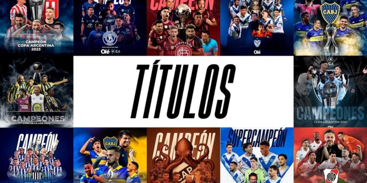 Con Central y Estudiantes en busca de una nueva estrella, así está la tabla histórica de títulos del fútbol argentino