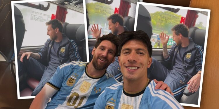 El conmovedor momento de Messi que captó Lisandro Martínez