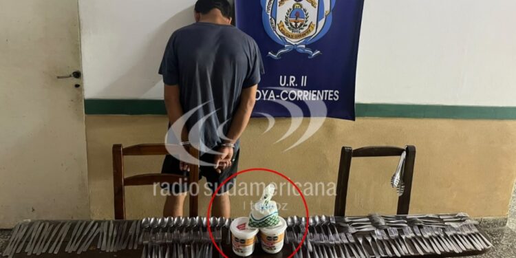 OCURRIÓ EN GOYA: Fue detenido tras robar dos potes de dulce de leche de una escuela