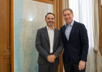 REUNIÓN CON GOBERNADORES: En Casa Rosada: Juan Pablo Valdés fue recibido por Diego Santilli