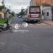 BARRIO VÍCTOR COLAS: Motociclista circulaba en contramano y chocó contra un colectivo