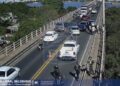 SINIESTRO VIAL: Choque en cadena generó severas demoras en el Puente Belgrano