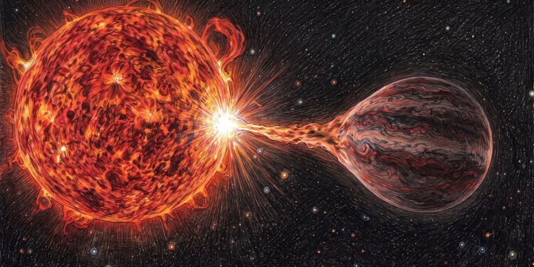 Por primera vez, astrónomos observan cómo una estrella consume lentamente a su compañera