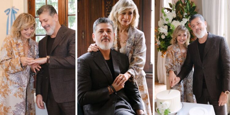 Las 30 mejores fotos del casamiento civil de Andrea Ghidone y Pablo Otero