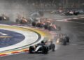 Franco Colapinto abandonó en la Sprint del Gran Premio de Singapur de Fórmula 1: Max Verstappen lidera la carrera