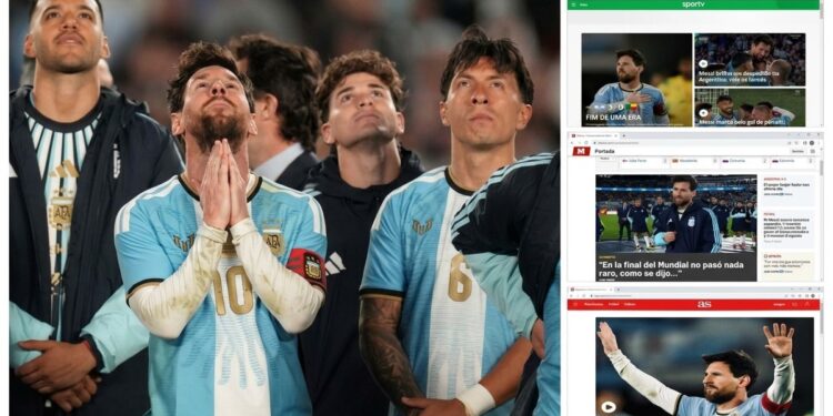 Así difundió el mundo la despedida de Lionel Messi