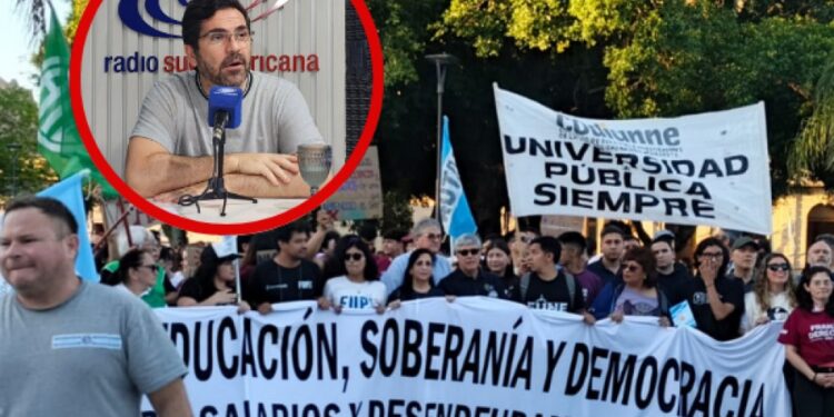 MARTÍN BARRIONUEVO, DIRIGENTE PERONISTA: Marcha universitaria: «Es un error político plantearse ante la demanda de la sociedad»