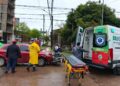 GOBERNADOR CONTTE Y LAVALLE: Corrientes: una moto quedó debajo de un auto tras choque con un auto