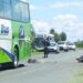 TRÁGICO SINIESTRO: Una motociclista murió tras ser atropellada por un colectivo en la Ruta 5