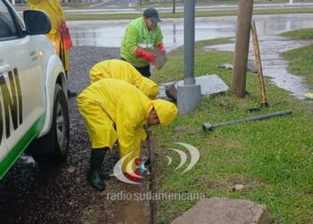 MANTENIMIENTO URBANO: Realizaron trabajos de limpieza en distintos puntos de Corrientes
