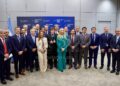 JUNTO A MINISTROS Y GOBERNADORES: Valdés junto a Milei en reunión con líderes empresariales europeos