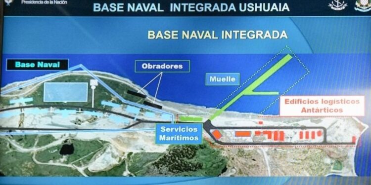 El Gobierno autorizó la licitación  para construir el muelle de la base militar en Ushuaia