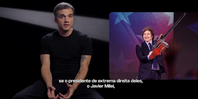El actor nominado al Oscar Wagner Moura se mete en la campaña de Lula: acusa a Flávio Bolsonaro de entregarle Brasil a Donald Trump y critica a Milei