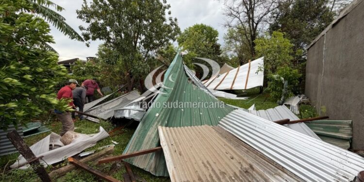 MADRUGADA DEL VIERNES: La tormenta causó destrozos en Curuzú con árboles y postes caídos