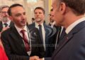 ENCUENTRO EN FRANCIA : Juan Pablo Valdés junto al presidente Macron en el Argentina Week