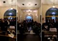 Estudiantes universitarios realizaron una sentada en el Palacio Pizzurno para pedir por la Ley de Financiamiento y fueron desalojados