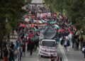 Un gestor de diálogo del Distrito resultó herido durante movilizaciones del 7 de octubre en Bogotá: qué pasó