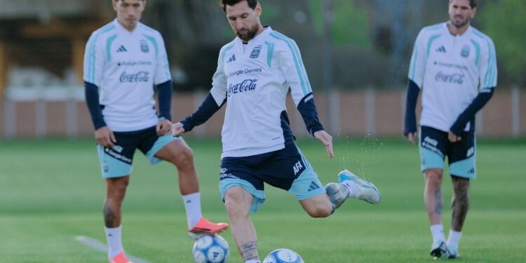 Video: el último entrenamiento de Messi con la Selección Argentina