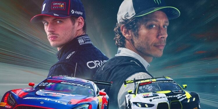 Choque de titanes: Max Verstappen correrá contra Valentino Rossi en una competencia de gran turismos
