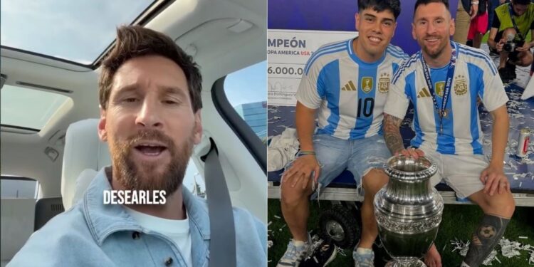Video: el mensaje de Lionel Messi para el equipo de su sobrino