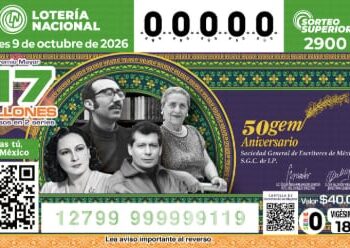 Sorteo Superior 2900: Resultados viernes 9 de octubre del 2026 de la Lotería Nacional